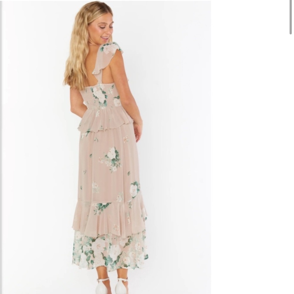 Show Me Your Mumu Reese Ruffle Dress in Bouquet Toss - Picture 2 of 8
